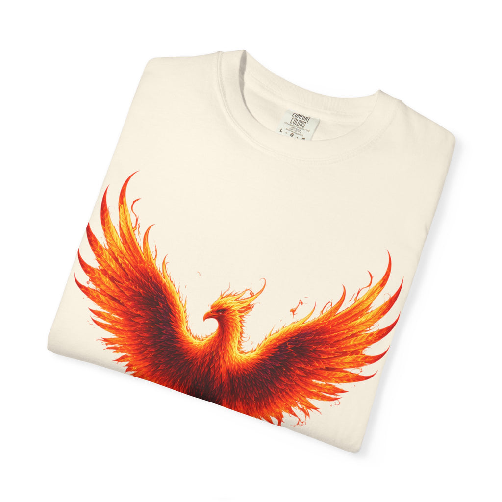 Phoenix Graphic T-Shirt — "Sacred Rebellion" Flame Bird Tee