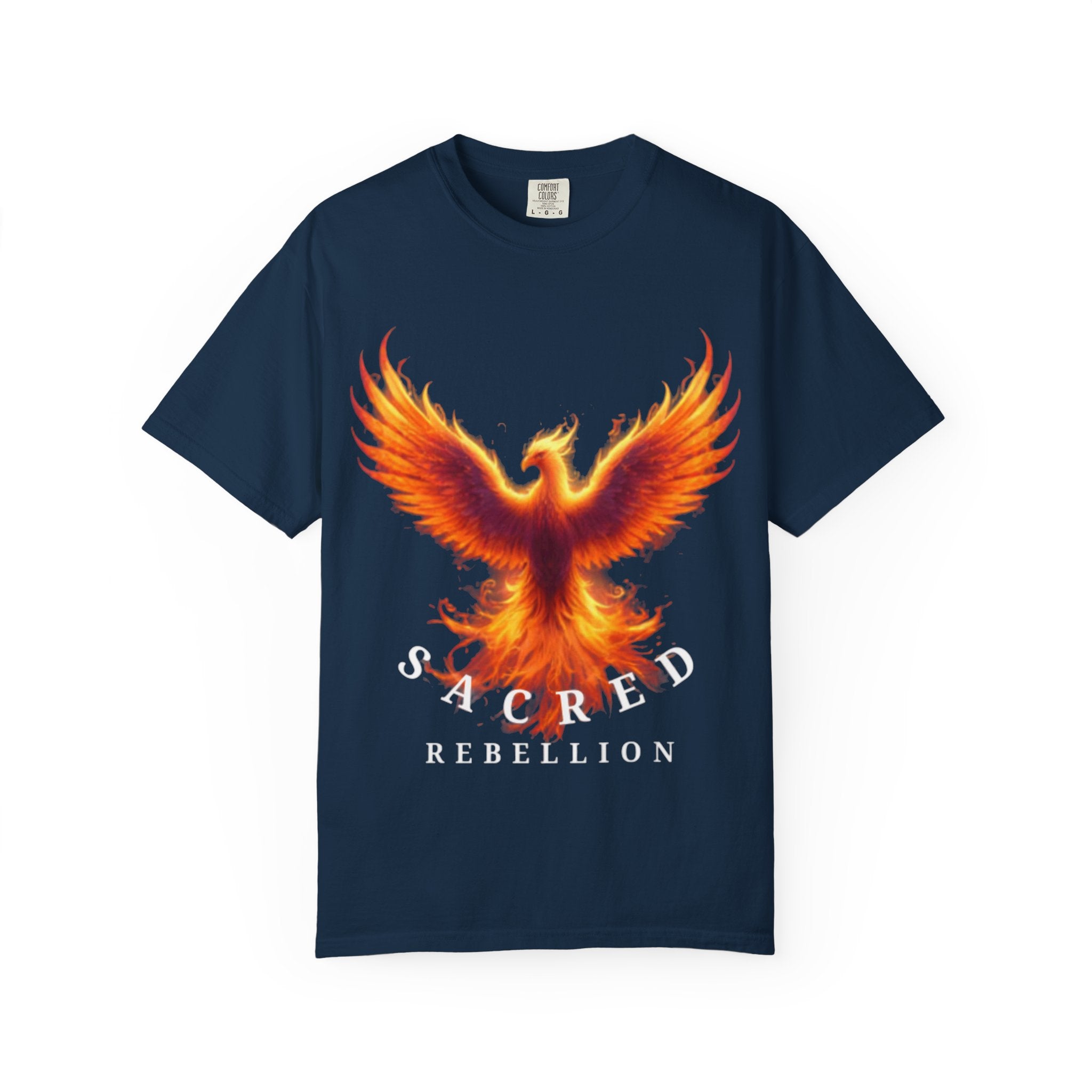 Phoenix Graphic T-Shirt — "Sacred Rebellion" Flame Design