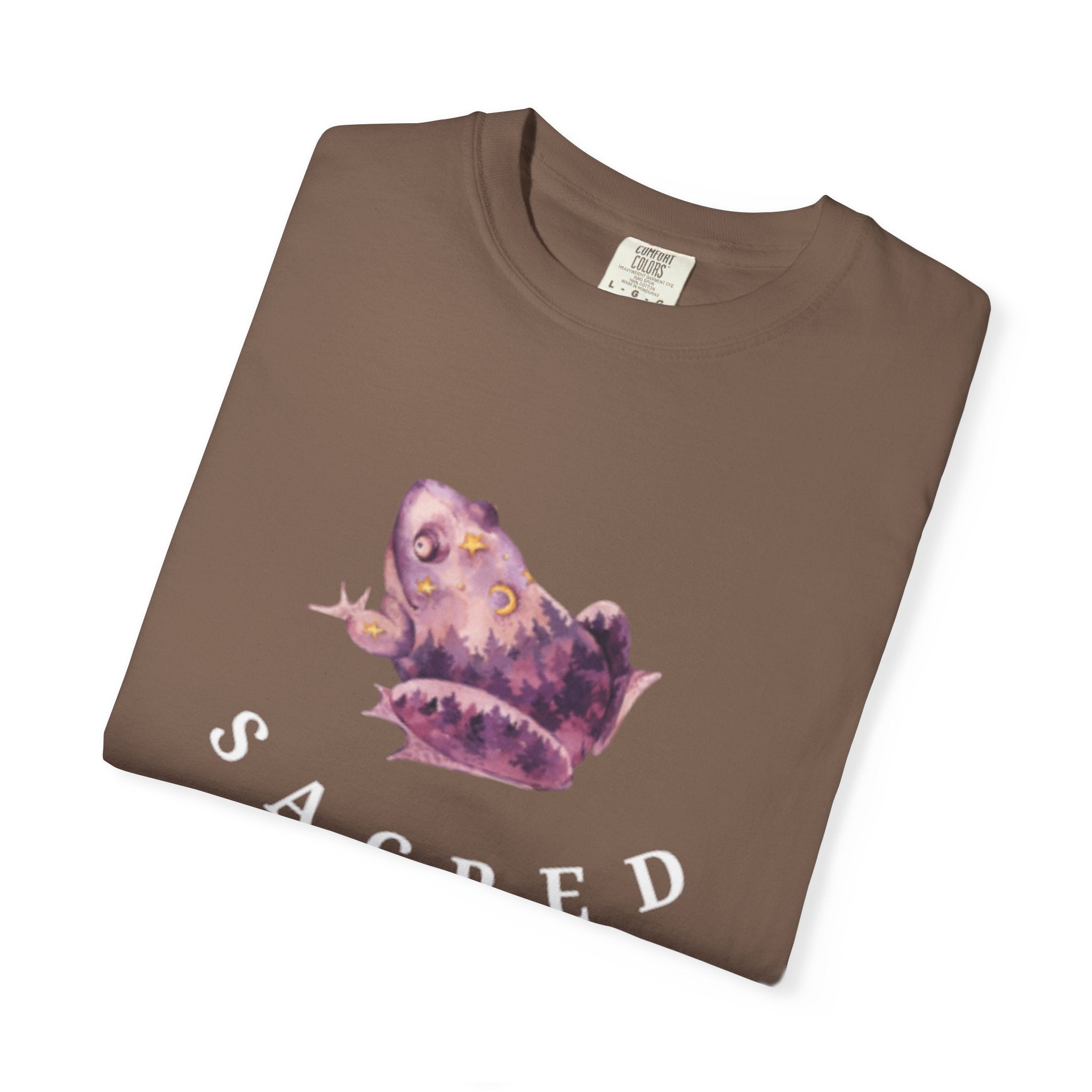 Sacred Rebellion Unisex Sacred Toad, Garment-Dyed T-shirt | Unique, Artistic Tee for Creatives, Casual Wear, Gifts, Summer Style, Spiritual, Quirky, Eco-Friendly Fashion