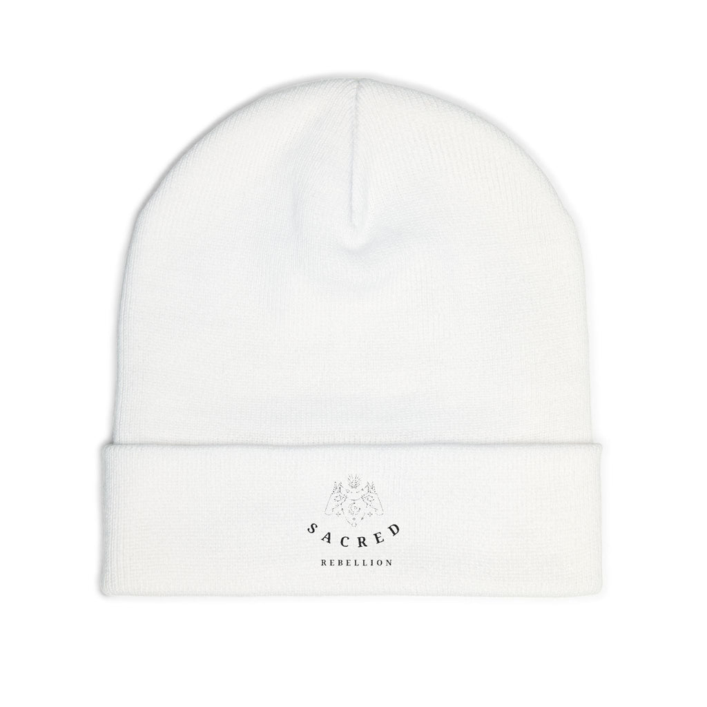 Sacred Rebellion Beanie | Spiritual Embroidered Hat | Mystical Style
