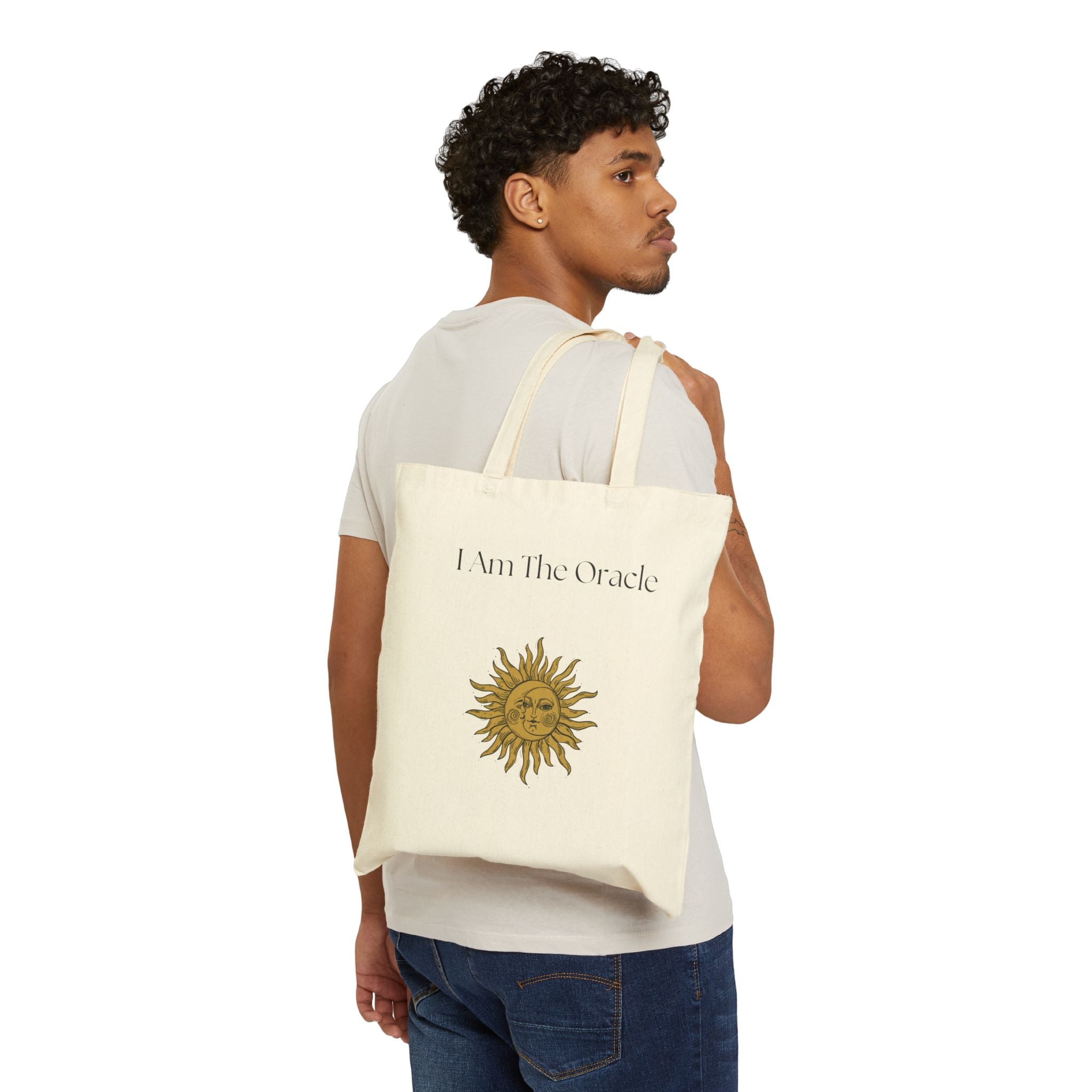 Sacred Rebellion Sun Tote Bag | Eco Cotton Canvas Shopping Bag