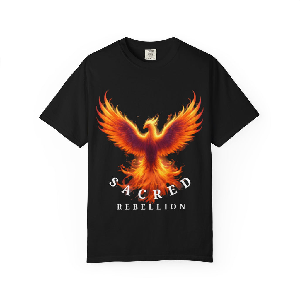 Phoenix Graphic T-Shirt — "Sacred Rebellion" Flame Design