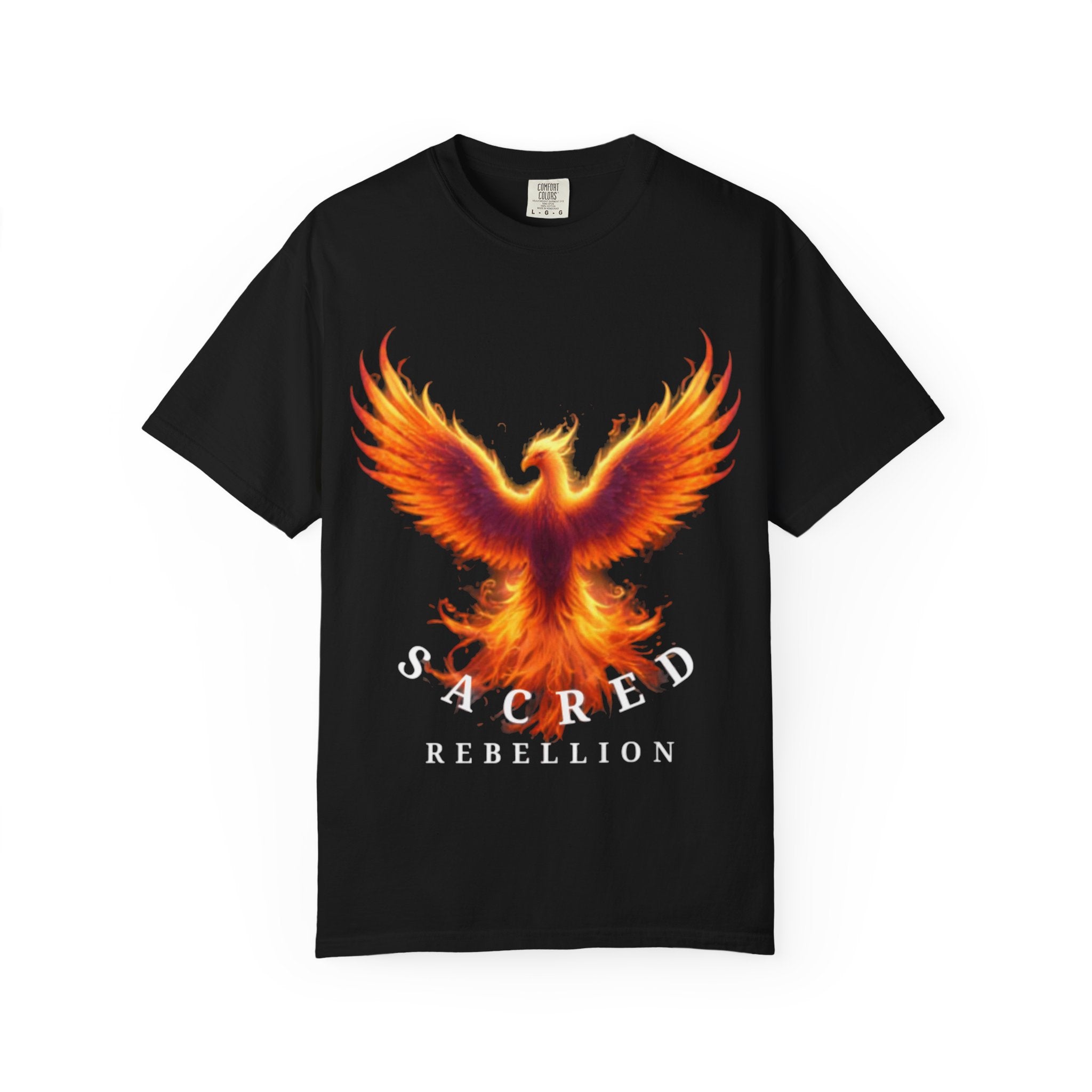 Phoenix Graphic T-Shirt — "Sacred Rebellion" Flame Design