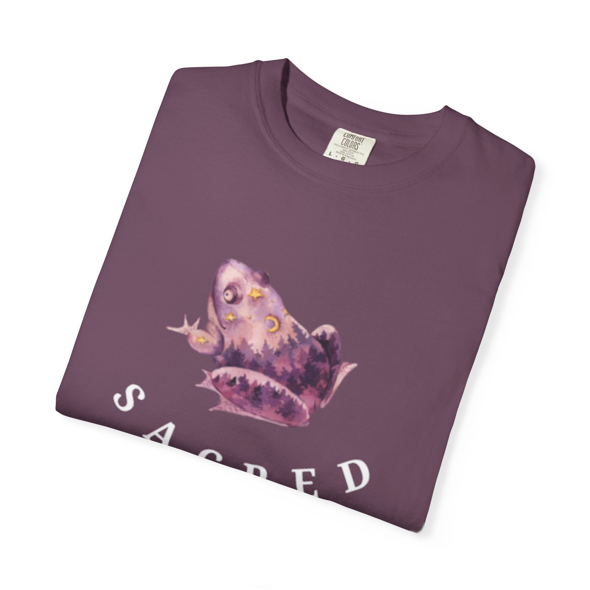 Sacred Rebellion Unisex Sacred Toad, Garment-Dyed T-shirt | Unique, Artistic Tee for Creatives, Casual Wear, Gifts, Summer Style, Spiritual, Quirky, Eco-Friendly Fashion