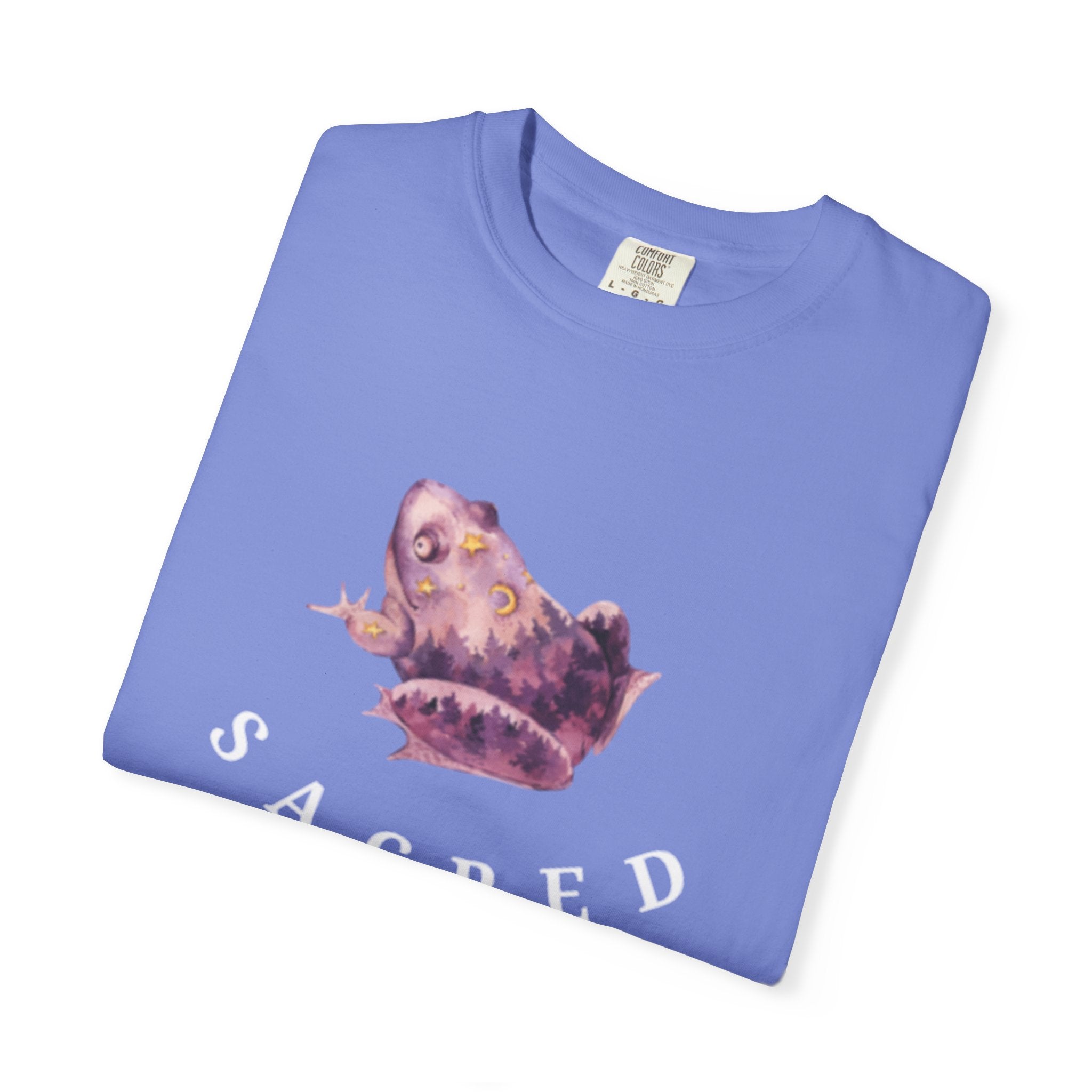 Sacred Rebellion Unisex Sacred Toad, Garment-Dyed T-shirt | Unique, Artistic Tee for Creatives, Casual Wear, Gifts, Summer Style, Spiritual, Quirky, Eco-Friendly Fashion