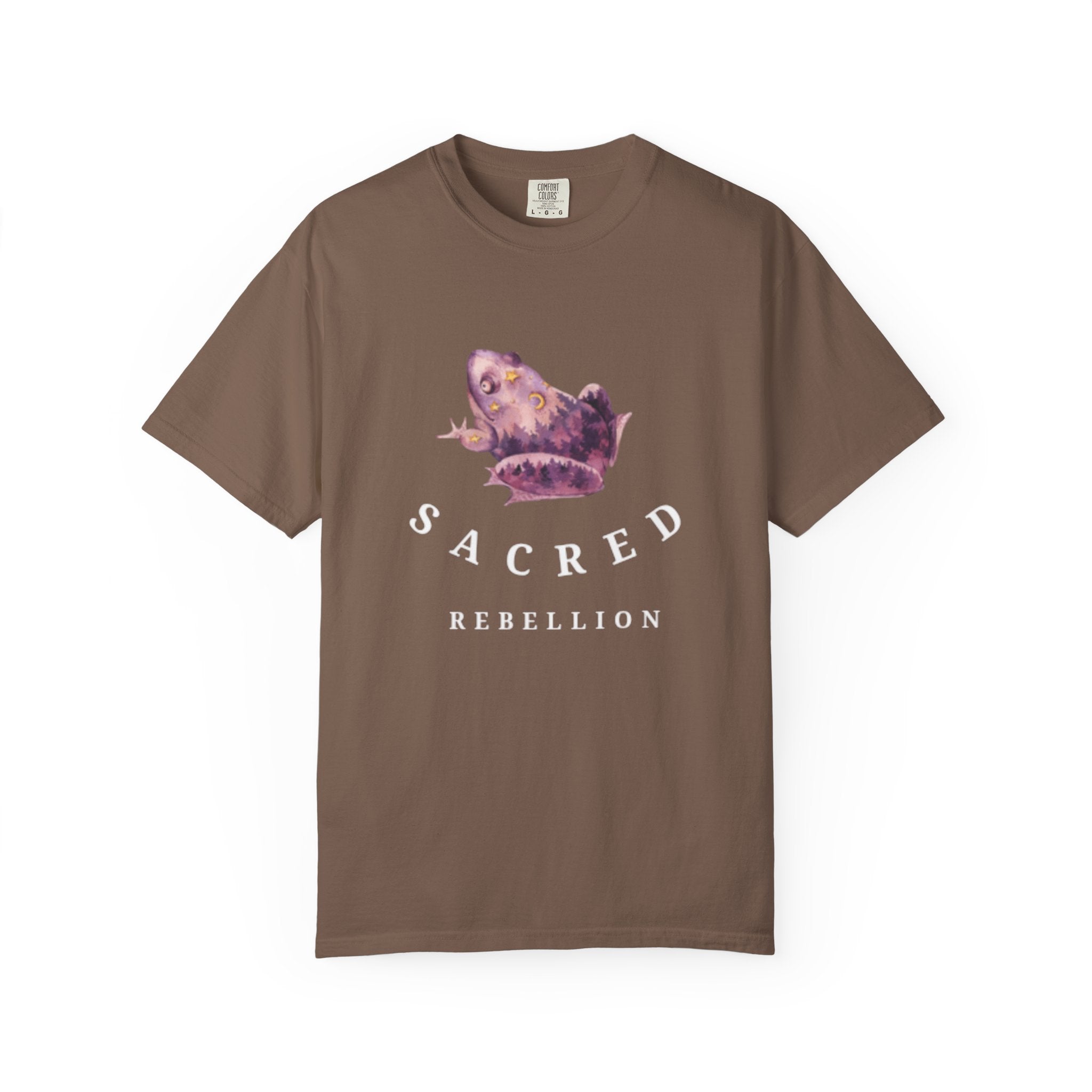 Sacred Rebellion Unisex Sacred Toad, Garment-Dyed T-shirt | Unique, Artistic Tee for Creatives, Casual Wear, Gifts, Summer Style, Spiritual, Quirky, Eco-Friendly Fashion