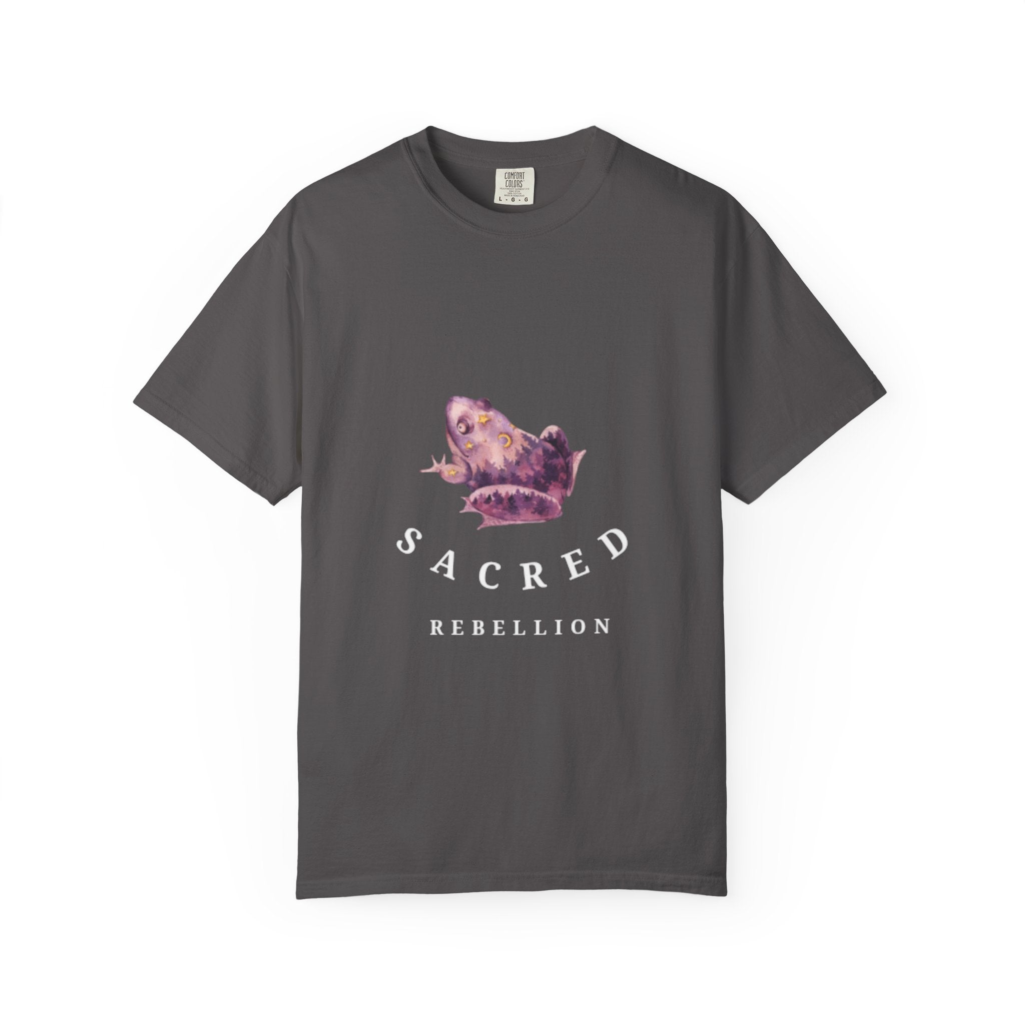 Sacred Rebellion Garment-Dyed Tee | Artistic Eco-Friendly Shirt