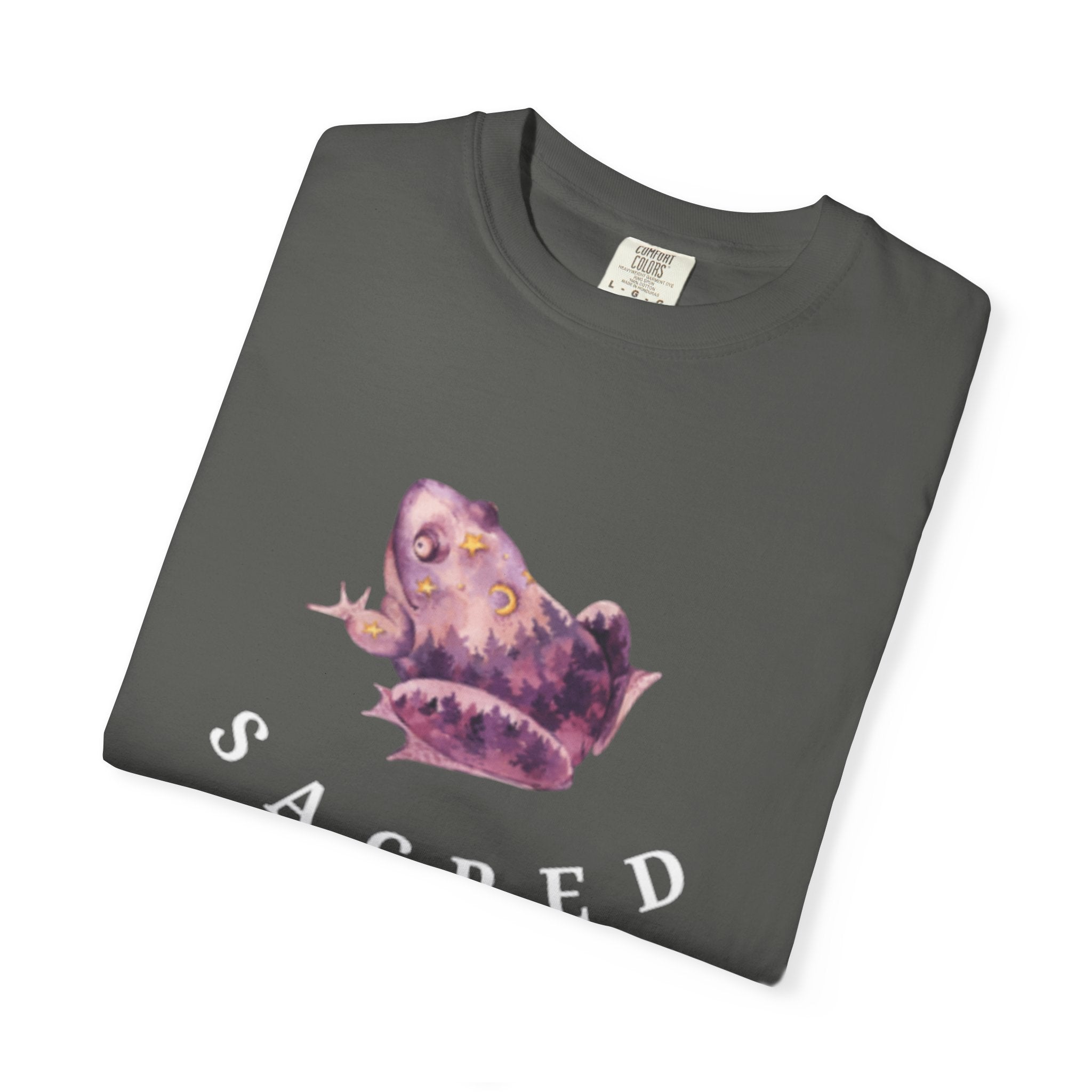 Sacred Rebellion Unisex Sacred Toad, Garment-Dyed T-shirt | Unique, Artistic Tee for Creatives, Casual Wear, Gifts, Summer Style, Spiritual, Quirky, Eco-Friendly Fashion