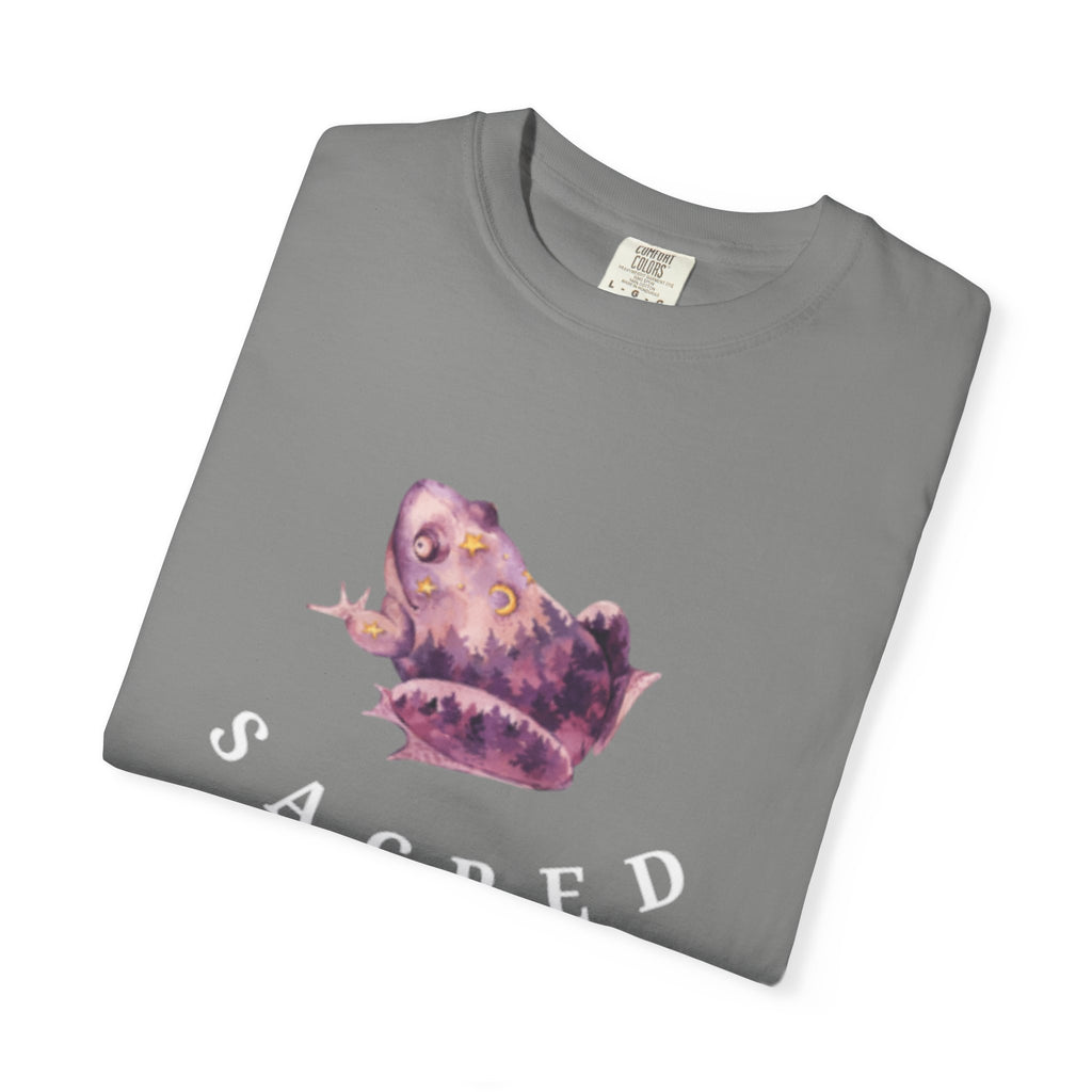 Sacred Rebellion Unisex Sacred Toad, Garment-Dyed T-shirt | Unique, Artistic Tee for Creatives, Casual Wear, Gifts, Summer Style, Spiritual, Quirky, Eco-Friendly Fashion