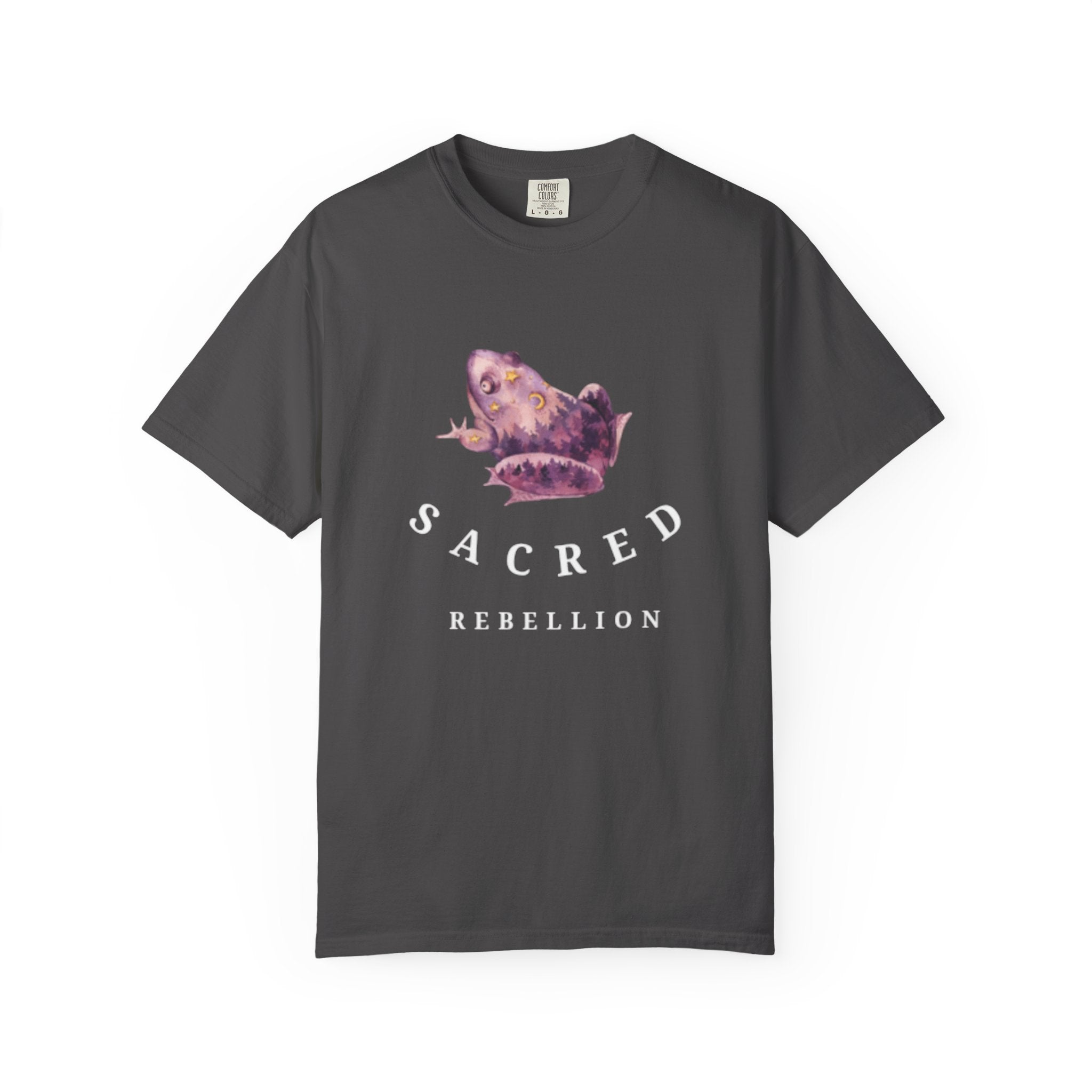 Sacred Rebellion Unisex Sacred Toad, Garment-Dyed T-shirt | Unique, Artistic Tee for Creatives, Casual Wear, Gifts, Summer Style, Spiritual, Quirky, Eco-Friendly Fashion