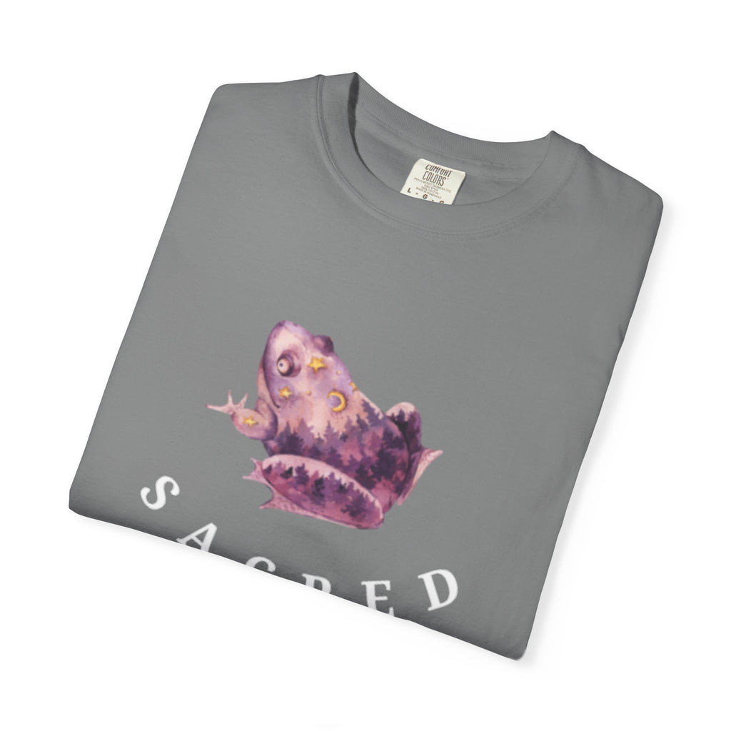Sacred Rebellion Unisex Sacred Toad, Garment-Dyed T-shirt | Unique, Artistic Tee for Creatives, Casual Wear, Gifts, Summer Style, Spiritual, Quirky, Eco-Friendly Fashion