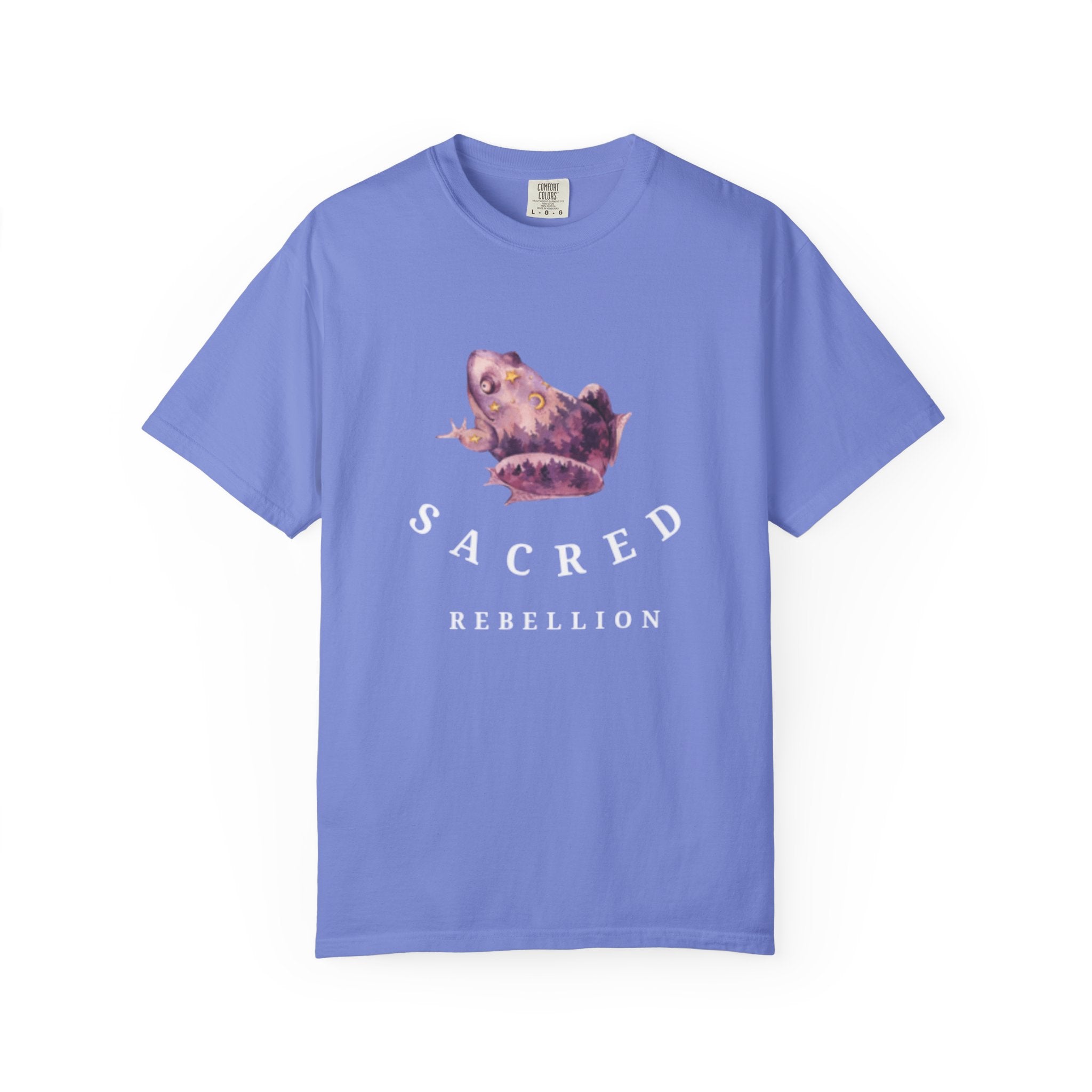 Sacred Rebellion Unisex Sacred Toad, Garment-Dyed T-shirt | Unique, Artistic Tee for Creatives, Casual Wear, Gifts, Summer Style, Spiritual, Quirky, Eco-Friendly Fashion