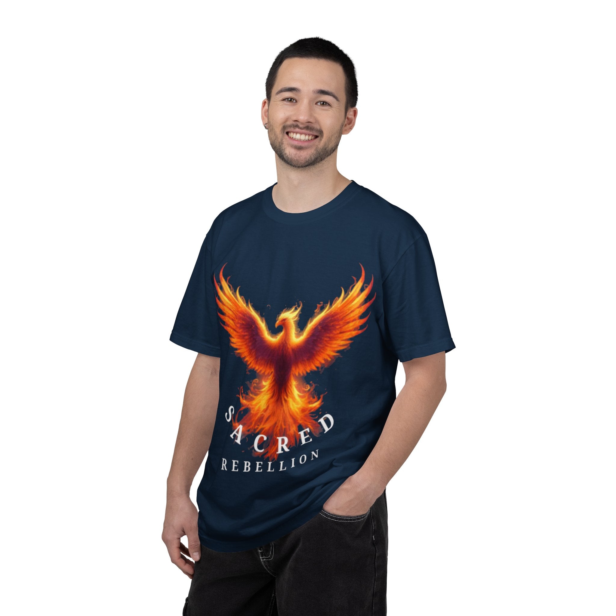 Phoenix Graphic T-Shirt — "Sacred Rebellion" Flame Design