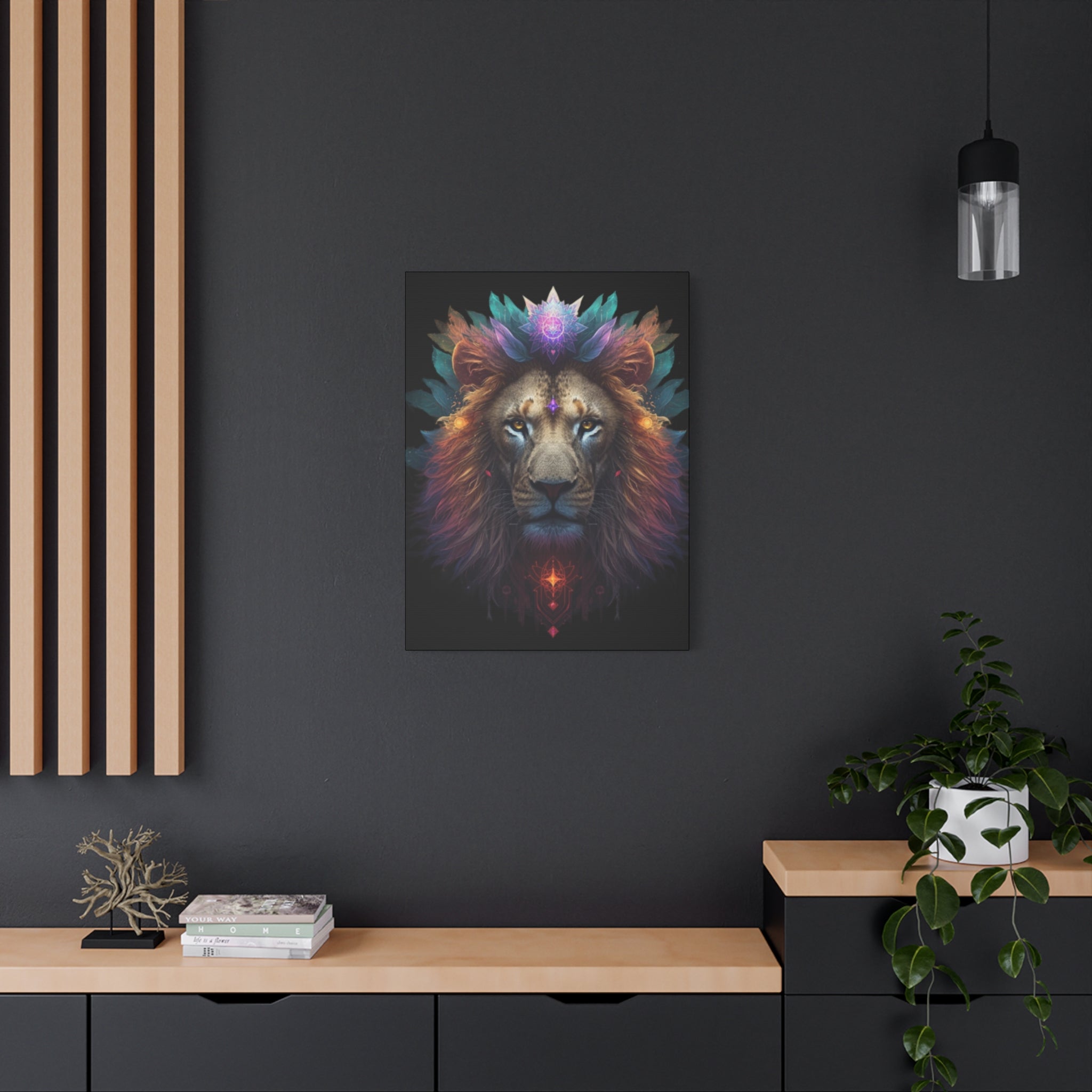 Canvas Art Lion Lightcode Activations
