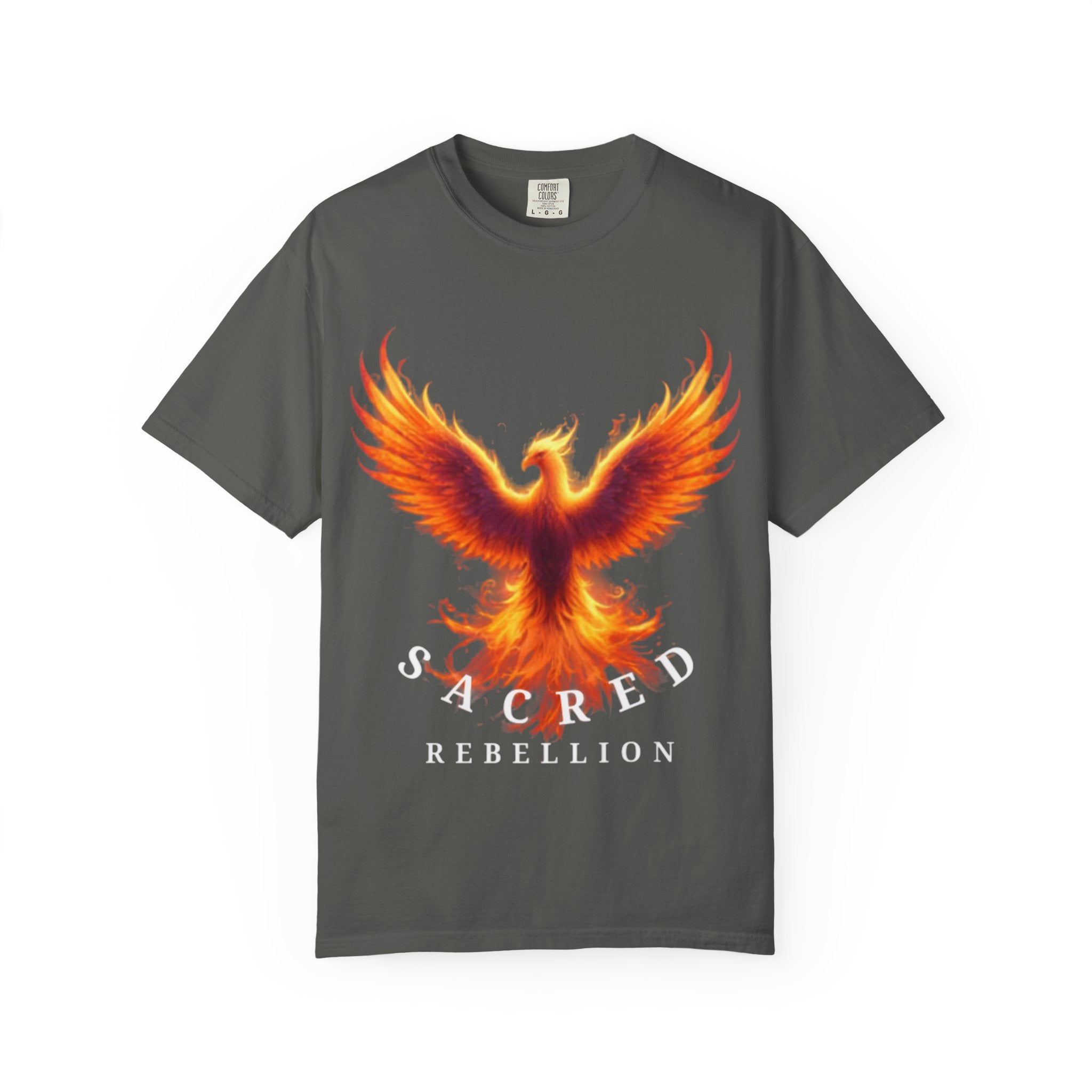 Phoenix Graphic T-Shirt — "Sacred Rebellion" Flame Design